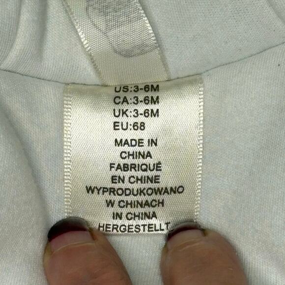 First Wish Infant One Piece Snowsuit Boys 3-6M Blue White Plush Layette Bunting - Picture 7 of 9